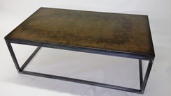 Metal Coffee Table // (Min. Shipping $450+) 1 small
