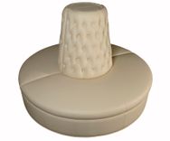 Borne Settee In Vinyl Cream Color 2 small