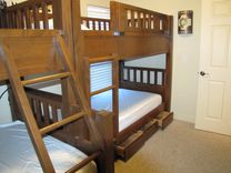 Rustic Knotty Alder Bunk Bed 2 small