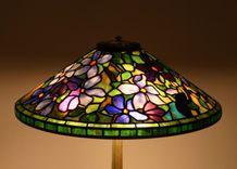 Clematis Lampshade With Base 3 small