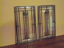 Stained Glass Inserts For Furniture Or Millwork. 2 small