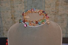 Sterling Silver & Rose Gold Charm Bracelet 2 small