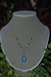 Aquamarine Solid Gold Necklace 3 small