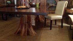 Walnut Live Edge Table With Custom Root Bases 3 small