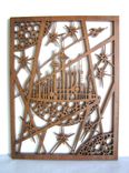 Mahogany Fretwork "Moon City" 1 small