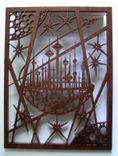 Mahogany Fretwork "Moon City" 2 small