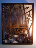 Mahogany Fretwork "Moon City" 4 small