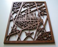 Mahogany Fretwork "Moon City" 5 small