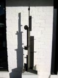 Silver Bronze Steel Sculpture "Bauhaus Statement" 4 small