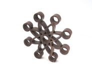 Black Walnut Mid-Century Modern Classic Wall Art (772-5) 1 small