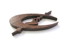 Black Walnut Mid-Century Modern Classic Wall Art (775-4) 1 small