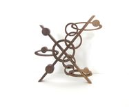 Black Walnut Mid-Century Modern Classic Wall Art (772-1) 1 small