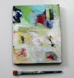 Original Acrylic Abstract Painting, 8" X 10", Small Stretched Canvas Art 4 small