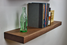 Office Bookshelf, Wood Shelf Rack, 3 Tier Shelf, Deep Wall Shelves, Office Display Shelf 4 small