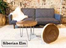 Round Cut Live Edge End Table 1 small