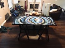 Handmade Rustic Sawhorse Desk 4 small
