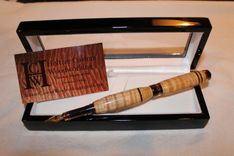 Classic Elite Fountain Pen - Curly Maple 3 small
