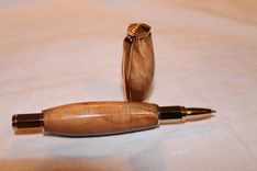 Vertex Supreme Rollerball Pen - Maple Burl 1 small