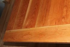 Distressed Cherry Table With Antiqued Base 3 small