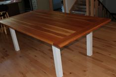 Distressed Cherry Table With Antiqued Base 4 small