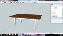 Distressed Cherry Table With Antiqued Base 2 small