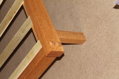 White Oak Parsons Style Queen Bed 5 small
