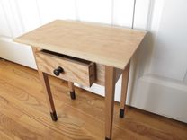 Small Night Stand Curly Cherry And Ebony 1 small