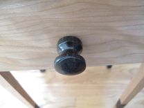 Small Night Stand Curly Cherry And Ebony 3 small
