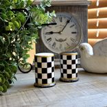 Whimsical Checks Salt And Pepper Shaker Checkered Decor 3 small