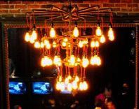 3 Tier 30 Bulb Chandelier - Industrial Steampunk - Black Malleable Iron 1 small