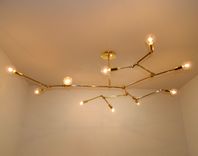 Spithra 10-Bulb Brass Chandelier 1 small