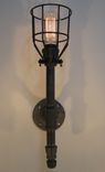 Wall Sconce: Black Malleable Iron - Industrial Steampunk 1 small
