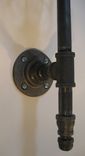 Wall Sconce: Black Malleable Iron - Industrial Steampunk 4 small