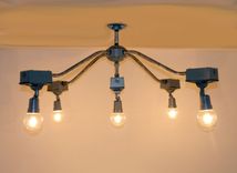 Outdoor Security Light 5-Bulb Chandelier 1 small