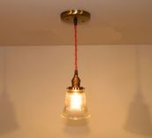 Minimalist Antique Style Fitter Pendant: Antique Brass 1 small