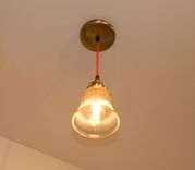 Minimalist Antique Style Fitter Pendant: Antique Brass 2 small