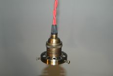 Minimalist Antique Style Fitter Pendant: Antique Brass 3 small