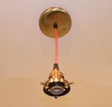 Minimalist Antique Style Fitter Pendant: Antique Brass 5 small