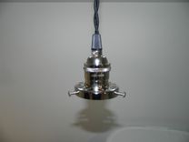 Minimalist Antique Style Fitter Pendant: Polished Nickel 3 small