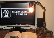 Steampunk Style Black Iron Pipe Lamp Sp-2-B 5 small