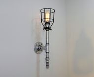 Wall Sconce: Galvanized Malleable Iron - Industrial Steampunk 2 small