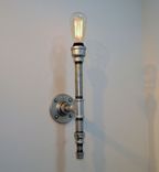 Wall Sconce: Galvanized Malleable Iron - Industrial Steampunk 5 small