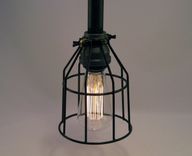 Industrial - Steampunk Black Malleable Iron Hanging Pipe Pendant 2 small