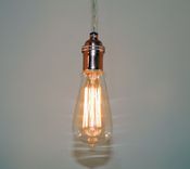 Minimalist Antique/Industrial Style Edison Pendant - Keyless 1 small