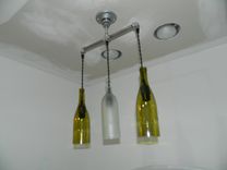 Wine Bottle Tri-Pendant Light 2 small