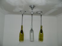 Wine Bottle Tri-Pendant Light 3 small