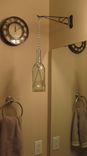 Wine Bottle Chain Lantern: Garden Light/Candle Holder - Clear 1 small