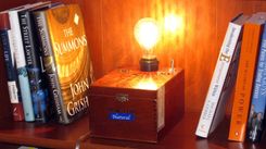 Cigar Box Desk Lamp: Chubbys Long 4 small