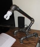 Industrial Black Iron Pipe Lamp Sp-1b Steampunk 2 small