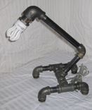 Industrial Black Iron Pipe Lamp Sp-1b Steampunk 5 small